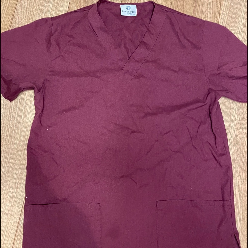 Maroon scrubs